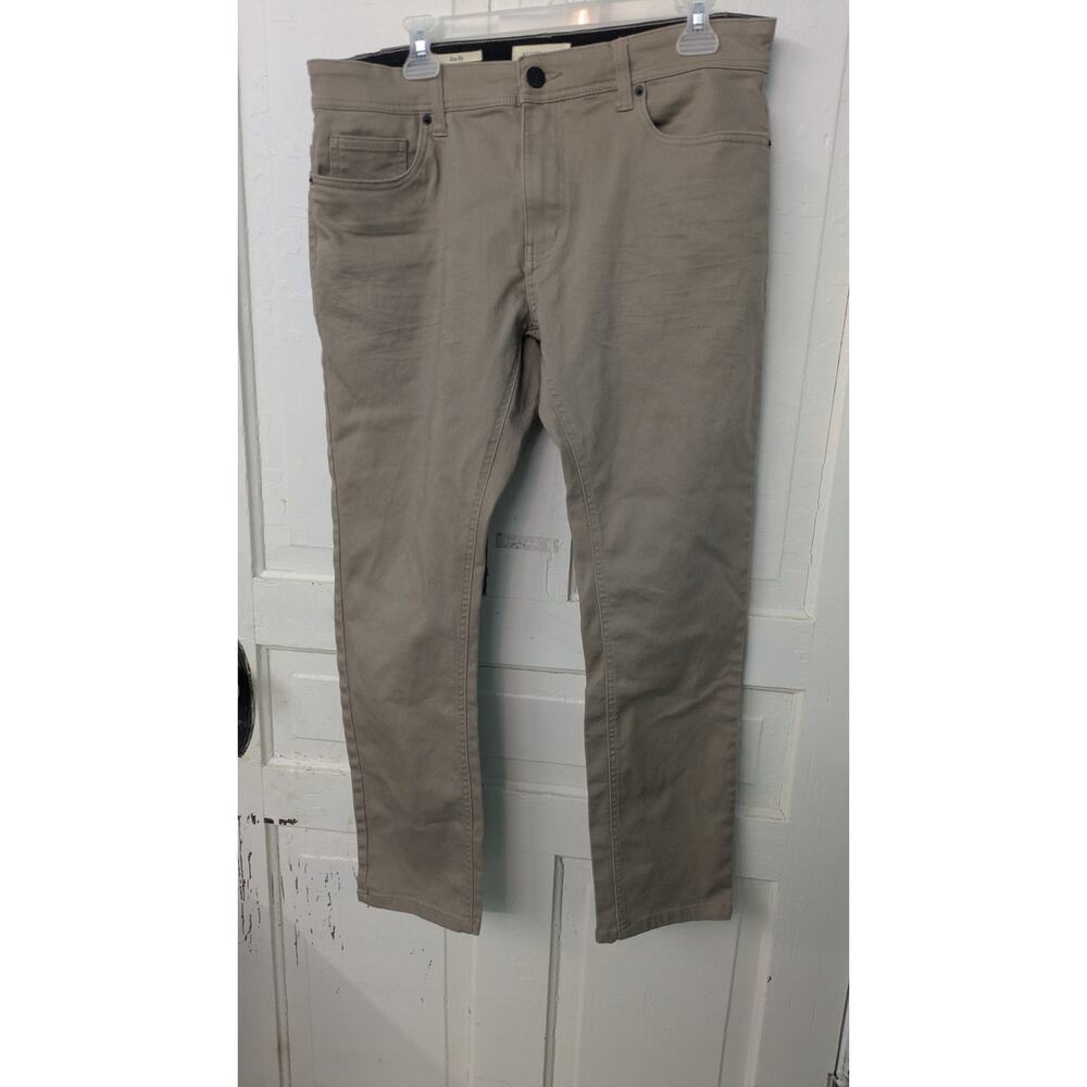 Scott James Pants Slim Fit Mens 34x30 tan